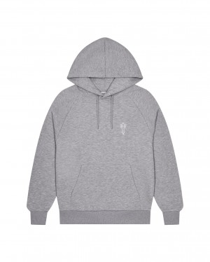 Grey Trapstar Foundation Men's Hoodies Canada | NDRTG-8761