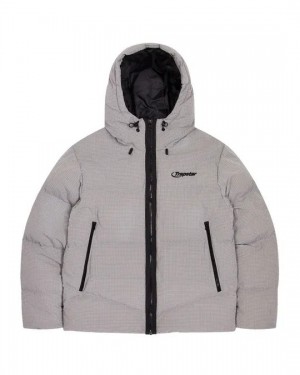 Grey Trapstar Hyperdrive Men's Puffer Jackets Canada | TQDSJ-2564