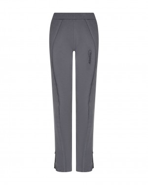 Grey Trapstar Hyperdrive Rib Panel Track Women's Pants Canada | AHEMN-4521