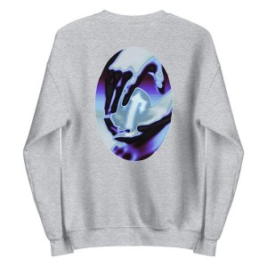 Grey Trapstar In Your Hands Men's Sweatshirts Canada | FVGOA-5638