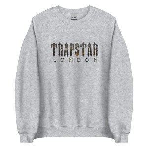 Grey Trapstar London Clip Men's Sweatshirts Canada | SMIEY-9064