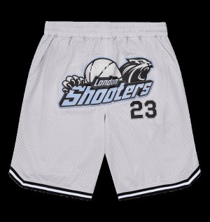 Grey Trapstar London Shooters Ss23 Basketball Men's Shorts Canada | AUSLM-9562