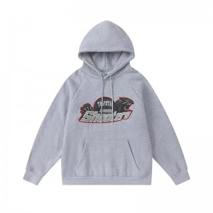 Grey Trapstar Shooters Gray Logo Men's Hoodies Canada | XYEDZ-2546
