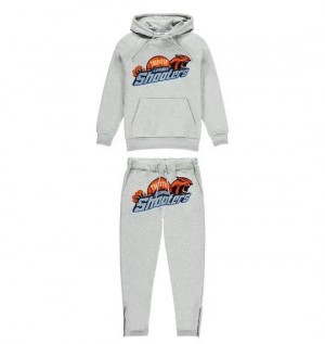 Grey Trapstar Shooters Hoodie Men's Tracksuits Canada | NZXSY-8305
