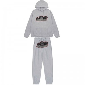 Grey Trapstar Shooters Red And Black Tiger Head Men's Tracksuits Canada | VHZTG-0519