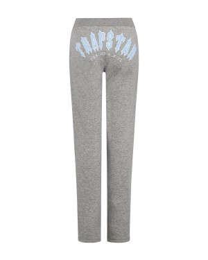 Grey / Blue Trapstar Irongate Chenille Slim Fit Track Women's Tracksuits Canada | TYIVC-9726
