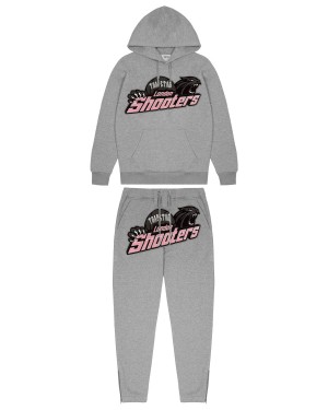 Grey / Pink Trapstar Shooters Men's Tracksuits Canada | IOKJE-0948