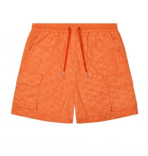 Orange Trapstar London Monogram Men's Shorts Canada | HUWAE-0692