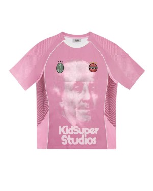 Pink Trapstar X Kidsuper Football Men's Jersey Canada | GAWBM-7601