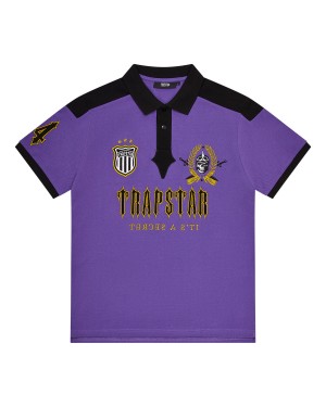 Purple Trapstar Irongate Men's Polo Shirts Canada | TSHLQ-2835