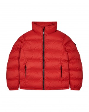 Red Trapstar It’s A Secret Men's Puffer Jackets Canada | JHTKE-0758
