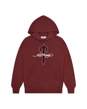 Red Trapstar x Ed Hardy Men's Hoodies Canada | EFHPS-9032
