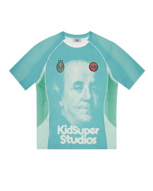 Turquoise Trapstar X Kidsuper Football Men's Jersey Canada | DEFAP-2951