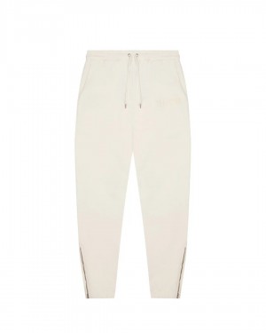 White Trapstar Chenille Decoded Men's Sweatpants Canada | HSPNT-7196