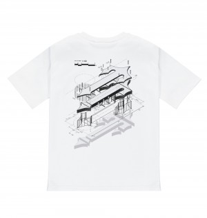 White Trapstar DIY 3.0 Men's T-shirts Canada | JSQMI-2935