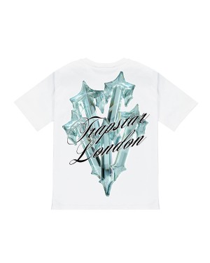 White Trapstar Diamond In The Rough 2.0 Men's T-shirts Canada | XVCAE-5829