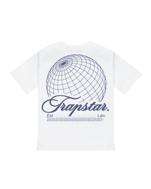 White Trapstar Global Men's T-shirts Canada | MCOIW-0284