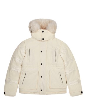 White Trapstar Hooded Irongate Men's Coats Canada | KIVTM-6952
