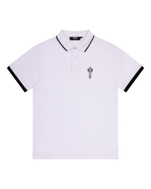 White Trapstar Irongate T Men's Polo Shirts Canada | FKTVS-8305