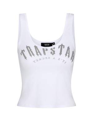 White Trapstar Irongate Women's Vests Canada | KHUWS-5091