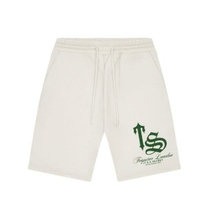 White Trapstar London Oversized Ts Varsity Men's Shorts Canada | ZPTAW-7142