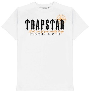 White Trapstar X Central C Men's T-shirts Canada | RXHAN-4132